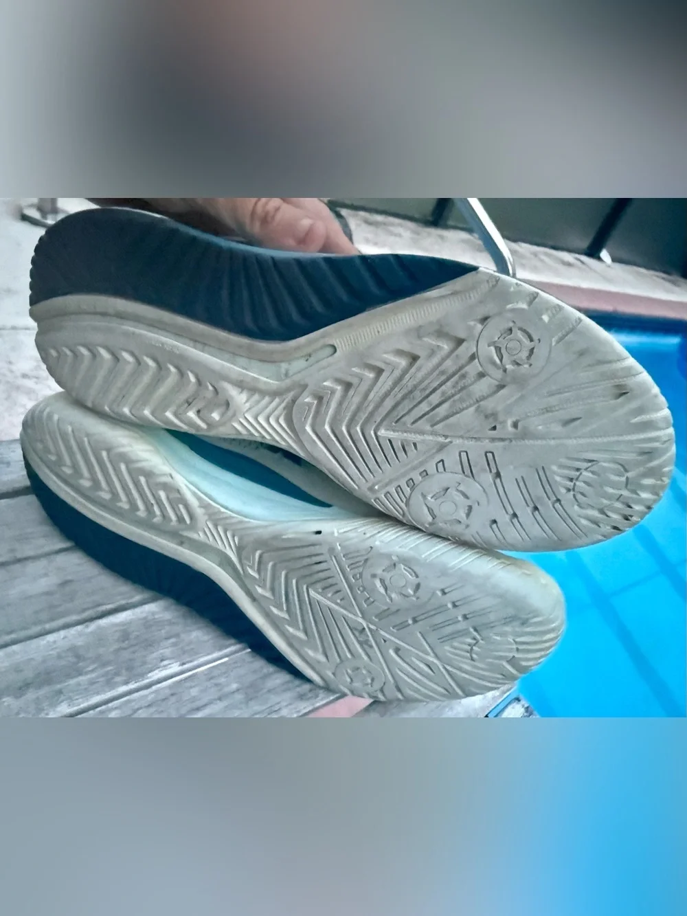 ASICS Gel-Resolution 9 White/Teal/Blue Tennis Shoes Womens 9